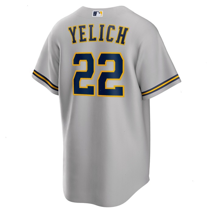 Christian Yelich Milwaukee Brewers Nike Alternate Replica Player Jersey - Gray