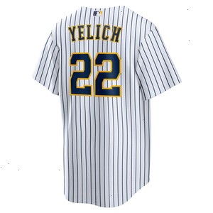 Christian Yelich Milwaukee Brewers Nike Alternate Replica Player Jersey - White