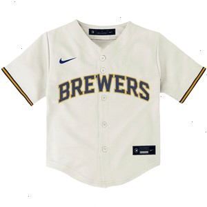 Christian Yelich Milwaukee Brewers Nike Toddler Home Replica Player Jersey - Cream