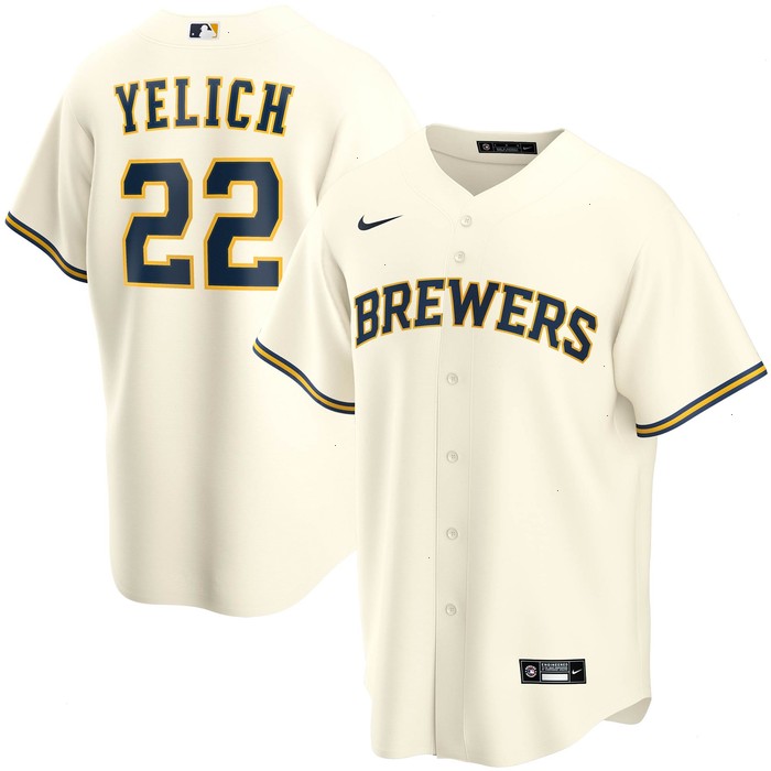 Christian Yelich Milwaukee Brewers Nike Youth Alternate Replica Player Jersey - Cream