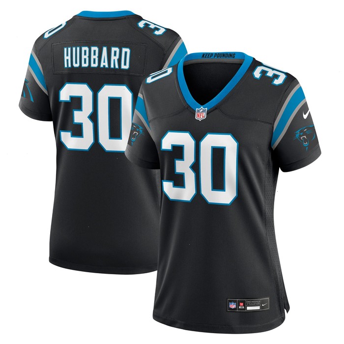 Chuba Hubbard Carolina Panthers Nike Women's Team Game Jersey - Black