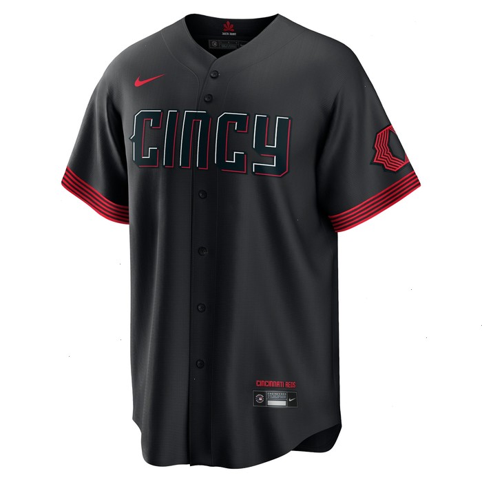 Cincinnati Reds Nike 2023 City Connect Replica Jersey - Black