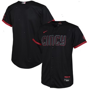 Cincinnati Reds Nike Preschool 2023 City Connect Replica Jersey - Black