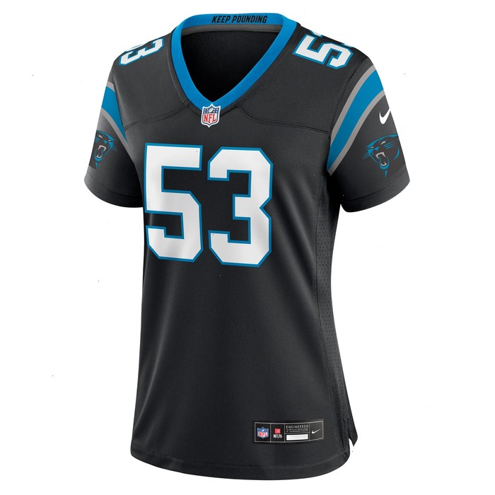 Claudin Cherelus Carolina Panthers Nike Women's Team Game Jersey - Black V1