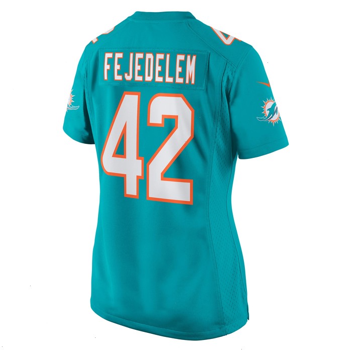 Clayton Fejedelem Miami Dolphins Nike Women's Game Jersey - Aqua