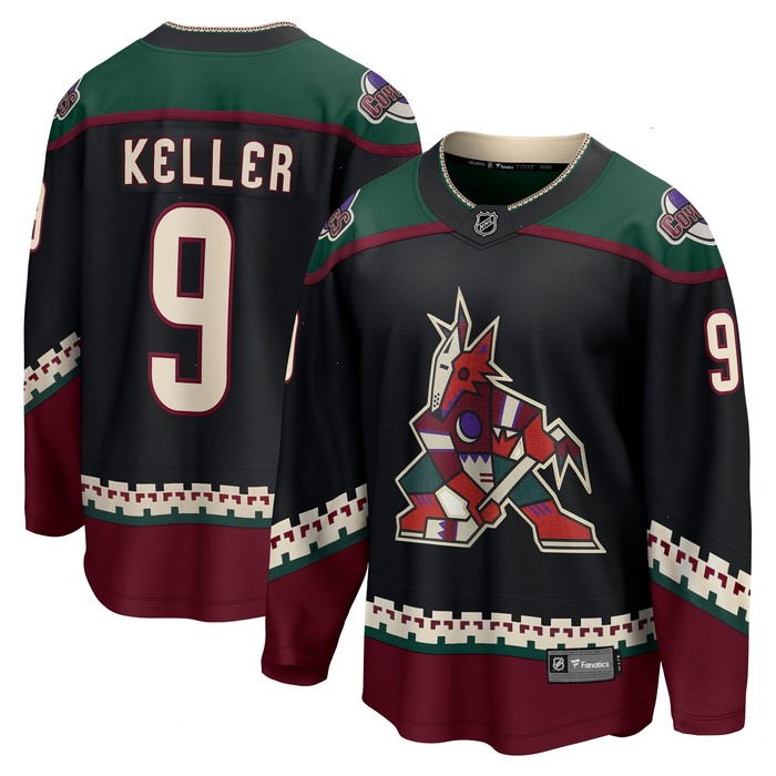 Clayton Keller Arizona Coyotes Fanatics Branded Home Premier Breakaway Player Jersey - Black