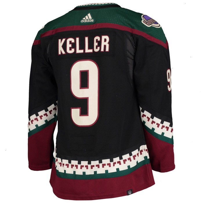 Clayton Keller Arizona Coyotes adidas Home Primegreen Authentic Pro Player Jersey - Black