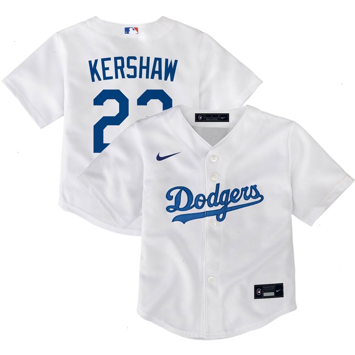 Clayton Kershaw Los Angeles Dodgers Nike Toddler Home Replica Player Jersey - White