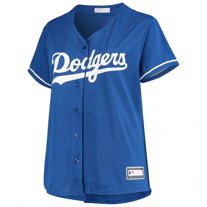 Clayton Kershaw Los Angeles Dodgers Women's Plus Size Replica Player Jersey - Royal