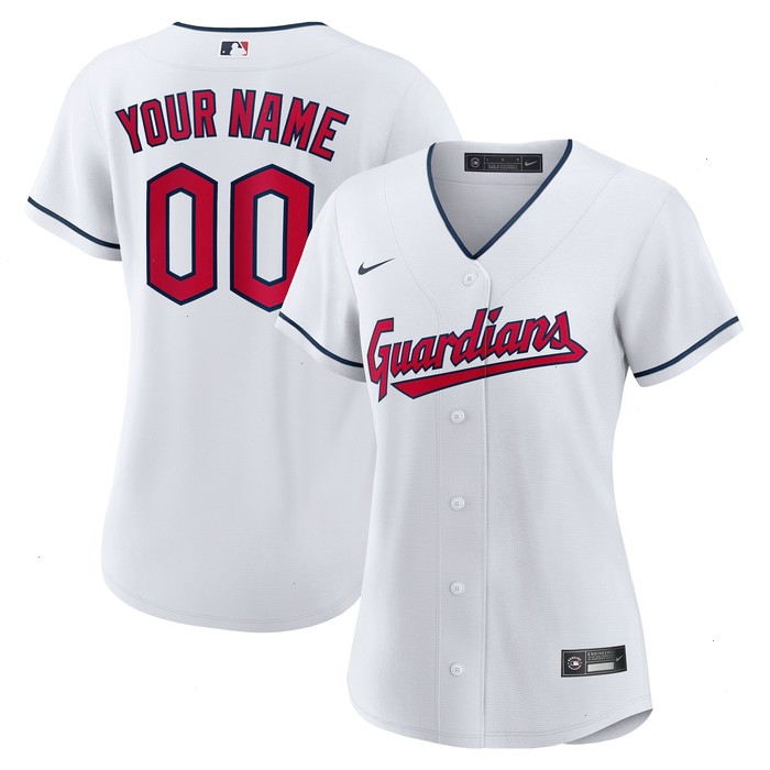 Cleveland Guardians Nike Women's Replica Custom Jersey - White