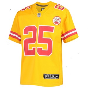 Clyde Edwards-Helaire Kansas City Chiefs Nike Youth Inverted Team Game Jersey - Gold