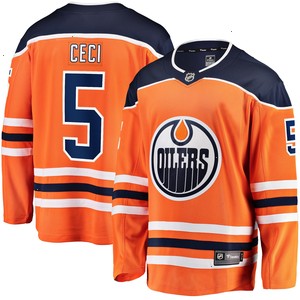 Cody Ceci Edmonton Oilers Fanatics Branded Home Breakaway Player Jersey - Orange