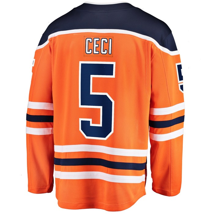 Cody Ceci Edmonton Oilers Fanatics Branded Home Breakaway Player Jersey - Orange