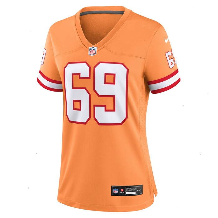 Cody Mauch Tampa Bay Buccaneers Nike Women's Throwback Game Jersey - Orange