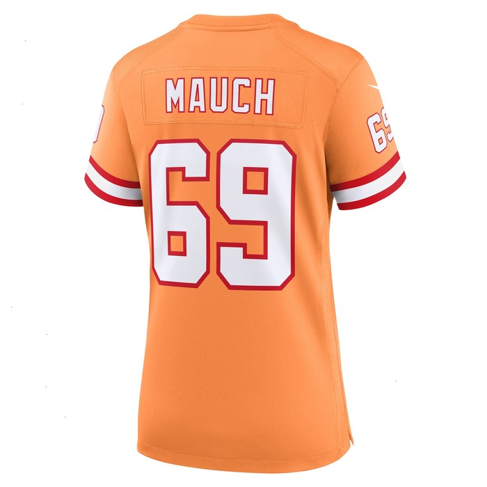 Cody Mauch Tampa Bay Buccaneers Nike Women's Throwback Game Jersey - Orange