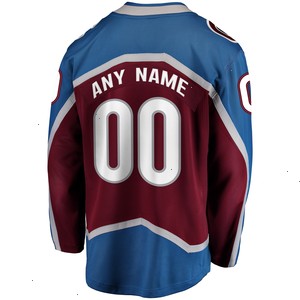 Colorado Avalanche Fanatics Branded Home Breakaway Custom Jersey - Maroon