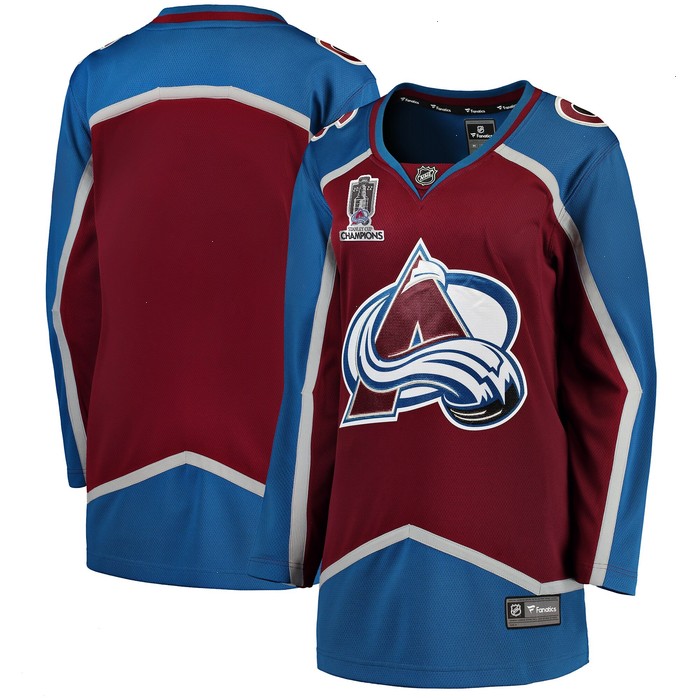 Colorado Avalanche Fanatics Branded Women's Home 2022 Stanley Cup Champions Breakaway Jersey - Burgundy