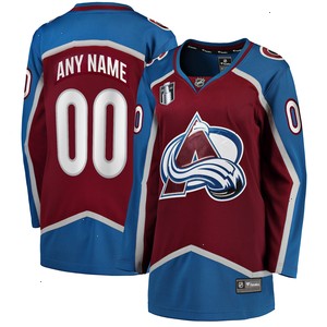 Colorado Avalanche Fanatics Branded Women's Home 2022 Stanley Cup Final Breakaway Custom Jersey - Burgundy