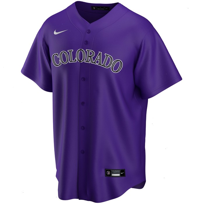 Colorado Rockies Nike Alternate Replica Custom Jersey - Purple