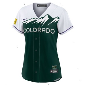 Colorado Rockies Nike Women's City Connect Replica Team Jersey - White/Forest Green