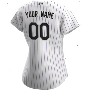 Colorado Rockies Nike Women's Home Replica Custom Jersey - White