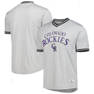 Colorado Rockies V-Neck Jersey - Gray