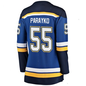 Colton Parayko St. Louis Blues Fanatics Branded Women's Home Premier Breakaway Player Jersey - Blue