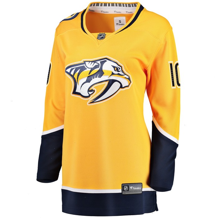 Colton Sissons Nashville Predators Fanatics Branded Women's Breakaway Player Jersey - Gold