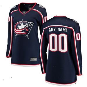 Columbus Blue Jackets Fanatics Branded Women's Home Breakaway Custom Jersey - Navy