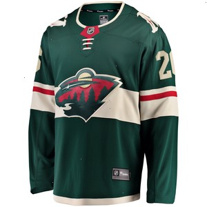 Connor Dewar Minnesota Wild Fanatics Branded Home Breakaway Player Jersey - Green