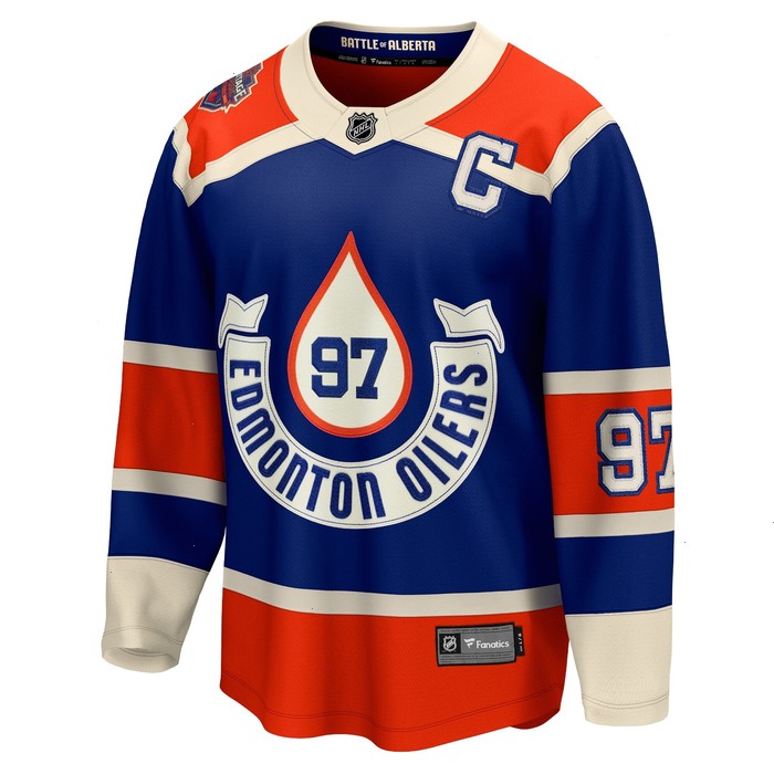 Connor McDavid Edmonton Oilers Fanatics Branded 2023 NHL Heritage Classic Premier Breakaway Player Jersey – Royal