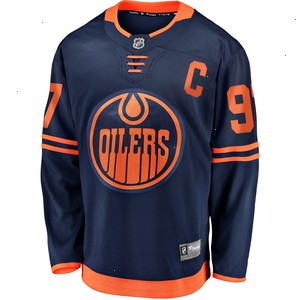 Connor McDavid Edmonton Oilers Fanatics Branded Alternate Premier Breakaway Player Jersey - Navy