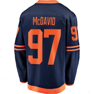 Connor McDavid Edmonton Oilers Fanatics Branded Alternate Premier Breakaway Player Jersey - Navy