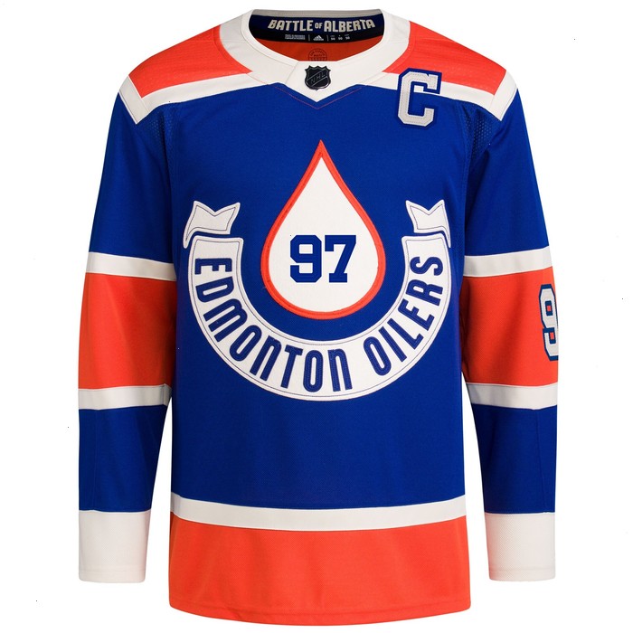 Connor McDavid Edmonton Oilers adidas 2023 NHL Heritage Classic Primegreen Authentic Player Jersey – Royal