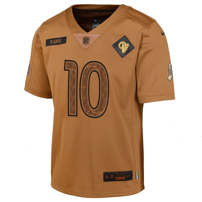 Cooper Kupp Los Angeles Rams Nike Youth 2023 Salute To Service Limited Jersey - Brown