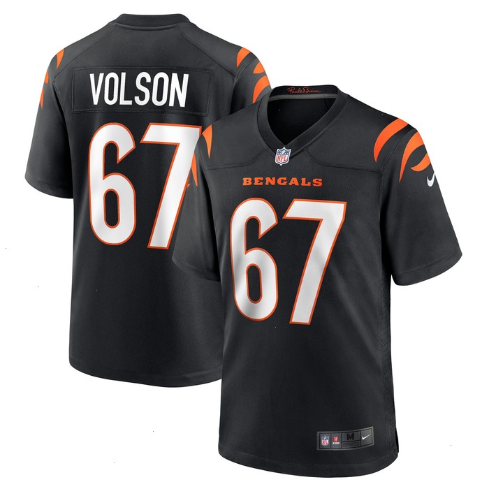 Cordell Volson Cincinnati Bengals Nike Game Player Jersey - Black