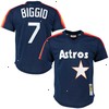 Craig Biggio Houston Astros Mitchell & Ness 1991 Cooperstown Collection Mesh Pullover Jersey - Navy