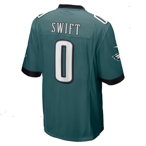 D'Andre Swift Philadelphia Eagles Nike Game Player Jersey - Midnight Green