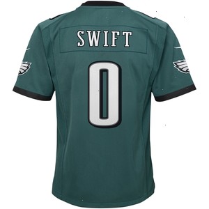 D'Andre Swift Philadelphia Eagles Nike Youth Game Jersey - Midnight Green