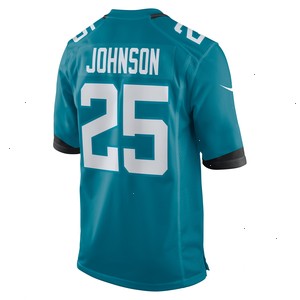 D'Ernest Johnson Jacksonville Jaguars Nike Team Game Jersey - Teal