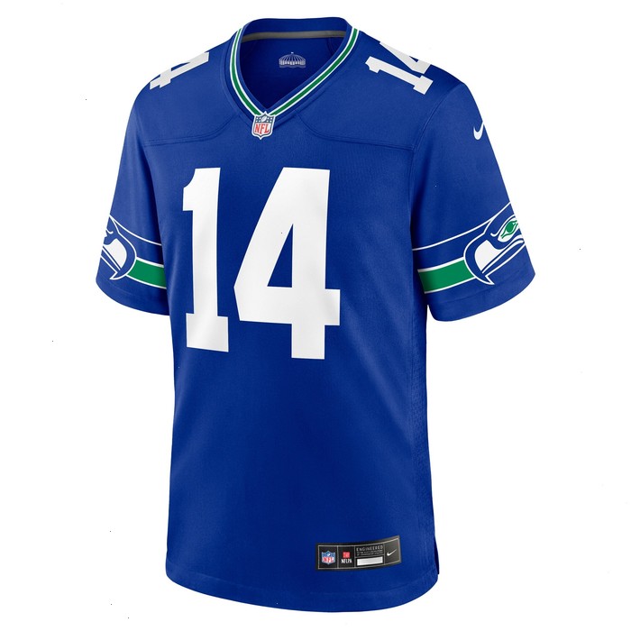 DK Metcalf Seattle Seahawks Nike Throwback Player Game Jersey - Royal