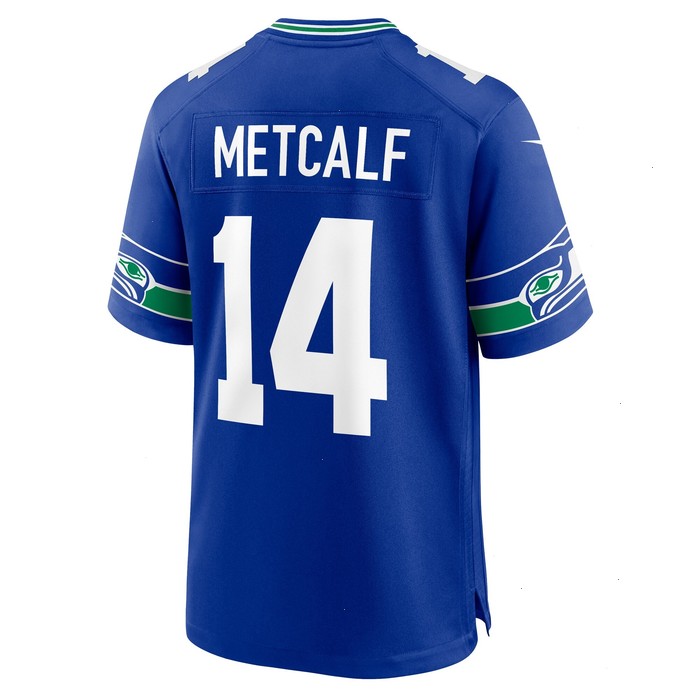 DK Metcalf Seattle Seahawks Nike Throwback Player Game Jersey - Royal