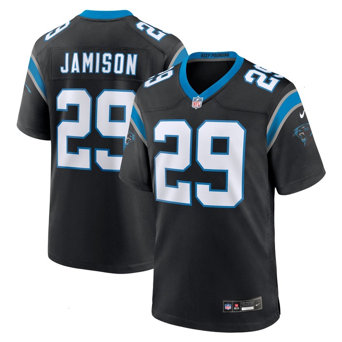 D'Shawn Jamison Carolina Panthers Nike Team Game Jersey - Black V1