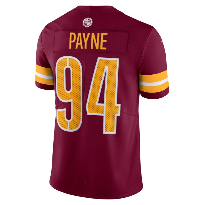 Da'Ron Payne Washington Commanders Nike Vapor Limited Jersey - Burgundy