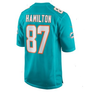 DaeSean Hamilton Miami Dolphins Nike Home Game Player Jersey - Aqua