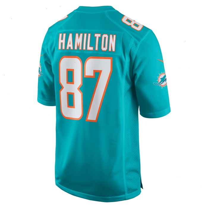 DaeSean Hamilton Miami Dolphins Nike Home Game Player Jersey - Aqua