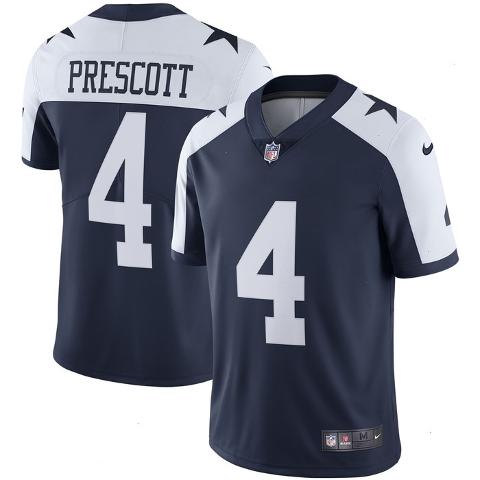 Dak Prescott Dallas Cowboys Nike Alternate Vapor Limited Jersey - Navy