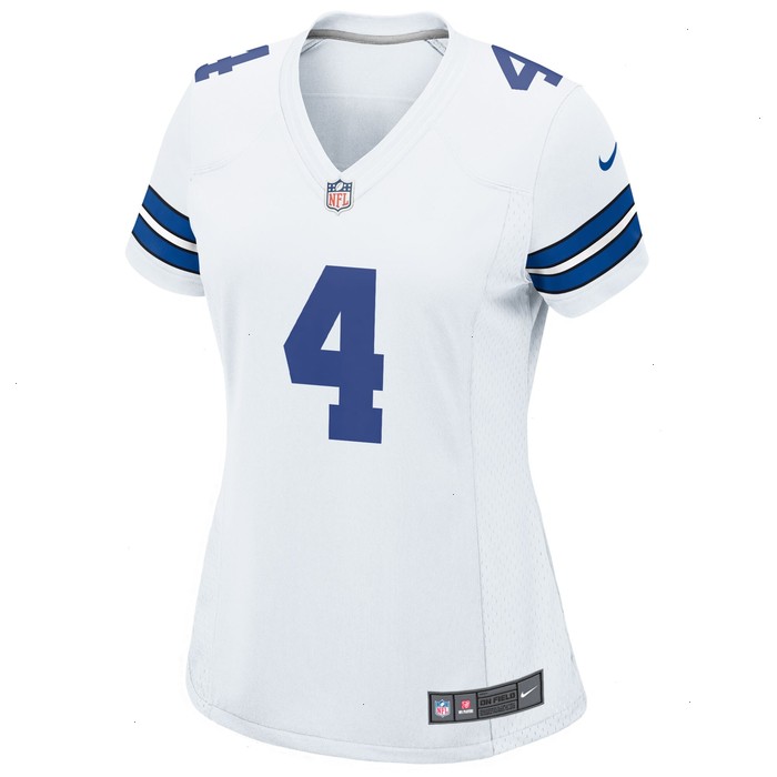 Dak Prescott Dallas Cowboys Nike Women's Team Game Jersey - White