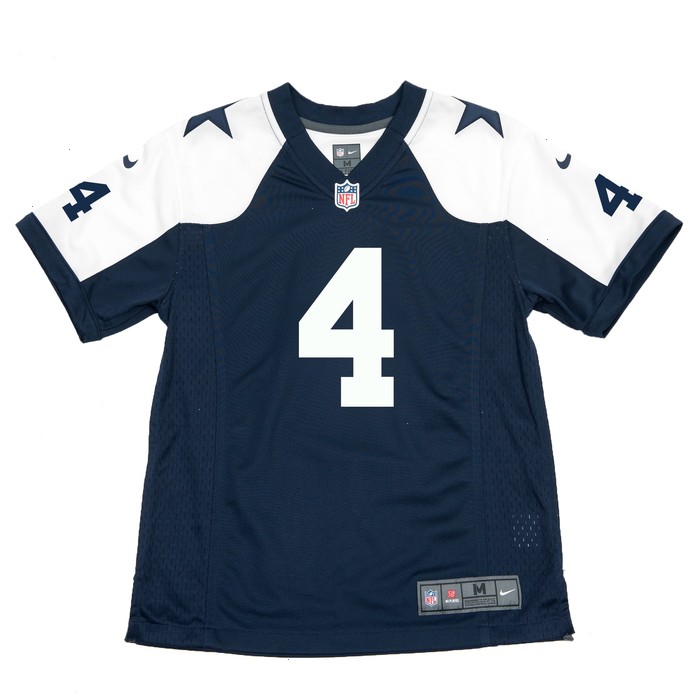 Dak Prescott Dallas Cowboys Nike Youth Throwback Game Jersey - Navy