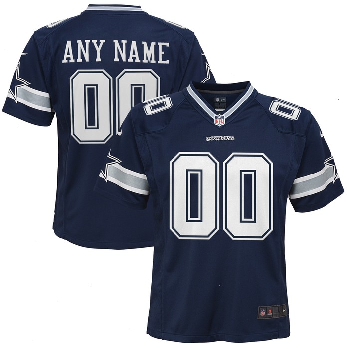 Dallas Cowboys Nike Youth Custom Game Jersey - Navy